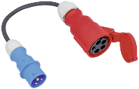 AS Schwabe 61374 Stroom Adapterkabel 16 A Zwart 0.3 M H07RN F 3G 2,5 mm²