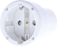 AS Schwabe 62224 Koppeling met randaarde PVC 230 V Wit