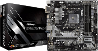 ASRock B450M Pro4 Moederbord Socket AMD AM4 Vormfactor ATX Moederbord chipset AMDÂ® B450