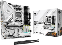 ASRock B850M Steel Legend Moederbord Socket AMD AM5 Vormfactor Micro ATX Moederbord chipset AMD® B850