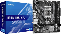 ASRock H610M HVS Moederbord Vormfactor Micro ATX Moederbord chipset Intel® H610