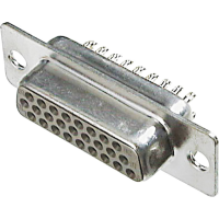 ASSMANN WSW A HDF 44 LL/Z D sub female connector 180 ° Aantal polen: 44 Soldeerkelk 1 stuk(s)