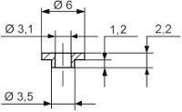ASSMANN WSW V5359 Isolatiebus 1 stuk(s) Buitendiameter: 6 mm, 3.5 Mm Binnendiameter: 3.1 Mm