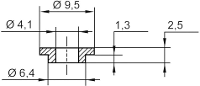 ASSMANN WSW V5818 Isolatiebus 1 stuk(s) Buitendiameter: 9.5 Mm, 6.4 Mm Binnendiameter: 4.1 Mm