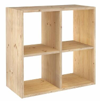 Astigarraga Dinamic Vakkenkast open   4 vakken   PEFC grenen   71x71cm
