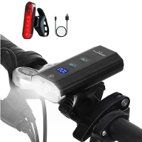 Astrolux® BL03 XPG LED 1200LM Fietskoplamp + 4 Modi USB achterlicht 6000mAh hoogcapaciteit powerbank Dubbele afstandsbun