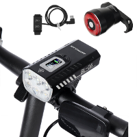 Astrolux® BL06 3+3 LED's 2000LM fiets koplamp Dubbele afstandsstraal 10000mAh telefoon powerbank fietslicht USB oplaadba