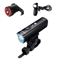 Astrolux® Fietslicht Set met SL01 1000lm Slimme Trillingsdetectie Koplamp en SM10 Slimme Remdetectie Fietsachterlicht.