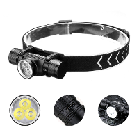 Astrolux® HS03 3* LH351B Krachtige LED Hoofdlamp 1080LM Koplamp Type C Oplaadbaar met 18650 Batterij Waterdichte Camping