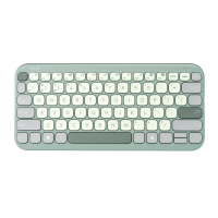 Asus ASUS KW100 KEYBOARD/GN/GE/81 Toetsenbord Draadloos QWERTZ, Duits, Mac Groen, Lichtgroen Easy Switch 3 apparaten
