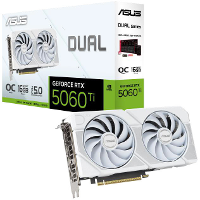 ASUS DUAL GeForce RTX 5060 Ti OC 16G White Edition grafische kaart