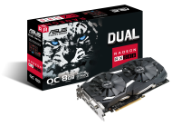 Asus Videokaart AMD Radeon RX 580 Dual Overclocked 8 GB GDDR5 RAM PCIe x16 HDMI, DVI, DisplayPort