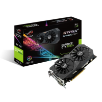 Videokaart Asus Nvidia GeForce GTX1050 Ti Strix 4 GB GDDR5 RAM PCIe x16 HDMI, DVI, DisplayPort