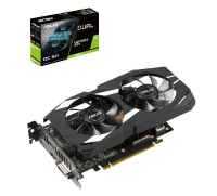 Asus Videokaart Nvidia GeForce GTX1660 Ti Dual Overclocked 6 GB GDDR6 RAM PCIe x16 HDMI, DisplayPort, DVI
