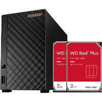 Asustor Drivestor 2 Lite incl. 2X WD Red Plus 2 TB harde schijf nas