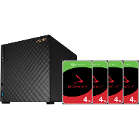 Asustor Drivestor 4 incl. 4X Seagate IronWolf 4 TB harde schijf nas
