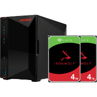 Asustor Nimbustor 2 incl. 2X Seagate IronWolf 4 TB harde schijf nas