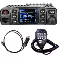 AT 778UV II Dual Band Mobiele Radio 25W VHF UHF 200 Kanalen CHIRP Compatibel 144 148MHz 420 480MHz Aanpasbare Microfoon
