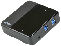ATEN US3324 2 poorten USB 3.2 Gen 1 schakelaar (USB 3.0) Zwart