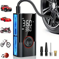 ATJ  005 150PSI Slimme Luchtpomp Binnenband Pomp Draagbare Luchtcompressor met Digitale Drukmeter voor Auto Fiets Motor