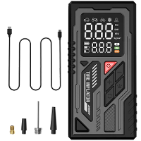 ATJ 026 Draagbare Draadloze Bandenpomp 150 PSI Max 4000mAh Batterij Snelle Inflatie Digitale Weergave LED Licht Type C O
