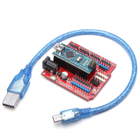 Atmega328p Arduino Compatible Nano V3 + Nano Shield Expansion Board Kit