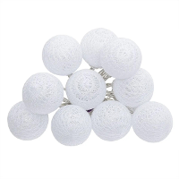 Atmosphera LED slinger   met 16 bollen   D3,5 cm   wit   lengte 2,2 meter   Sfeer verlichting