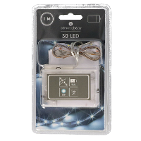 LED Strip warm wit   100 cm   op batterijen   30 LED  