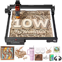 ATOMSTACK A10 PRO V2 10W Lasergraveermachine 0,06 mm hoge precisie 400x400 mm groot graveergebied Lasergraveermachine vo
