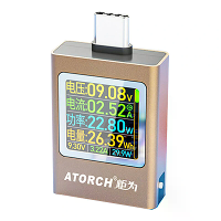 ATORCH AT085C DC4.5 50V 0 12A 600W PD3.1 Digitale Weergave Spannings Ampermeter voor Powerbank Meter Type C Mobiele Tele