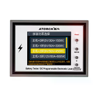 ATORCH BW600 Elektronische Laadtester 600W 200V 50A Bluetooth besturing Verstelbare Vermogen DC tester KleurenDisplay Wa