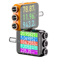 ATORCH D5P DC5.5 Touchscreen Power Analyzer Digital Voltmeter Ammeter Wattmeter 4.5 80V 12A Batterijcapaciteit Energiebe