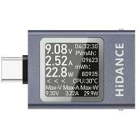 ATORCH HDC 085C PD3.1 DC Spanning Amperemeter Vermogensmeter Multifunctionele Digitale Weergave Type C Telefoon Oplader