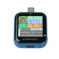 ATORCH T3P PD Snelladen Protocol Type C USB Oplaadtester Digitale Spanning Stroom Power Meter Capacitive Touchscreen DC