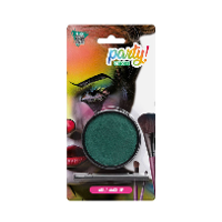 Atosa Aqua grimeer schmink met kwastje   groen   12 gram   carnaval/verkleed thema