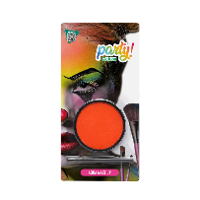 Atosa Aqua grimeer schmink met kwastje   oranje   12 gram   carnaval/verkleed thema