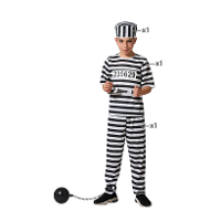 Boef   boevenpak   carnaval verkleedkleding kostuum   voor kinderen   Gevangenen outfit