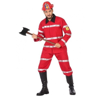 Brandweer verkleedpak/carnavalskostuum voor heren   carnavalskleding