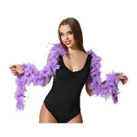 Carnaval verkleed boa met veren   paars   180 cm   45 gram   Glitter and Glamour