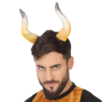 Carnaval Verkleed dieren diadeem   stieren/koeien hoorns   heren/dames