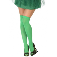 Carnaval verkleed kousen voor dames   Groen   Panty sokken   40 denier