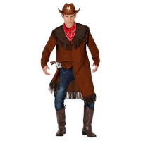 Cowboy verkleed kostuum met jas voor heren   carnavalskleding   voordelig geprijsd   Western thema