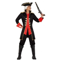 Kapitein piraat William verkleed kostuum jas voor heren   Verkleedkleding piraten   carnaval