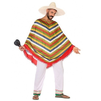 Mexicaanse poncho verkleedpak   kostuum   voor heren   Mexico thema   carnavalskleding