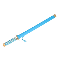Ninja vechters zwaard   verkleed wapen   blauw   65 cm   speelgoed zwaarden
