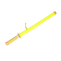 Ninja vechters zwaard   verkleed wapen   geel   65 cm   speelgoed zwaarden
