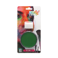 Atosa OIL grimeer schmink met sponsje   groen   6 gram   carnaval/verkleed thema