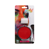 Atosa OIL grimeer schmink met sponsje   rood   6 gram   carnaval/verkleed thema
