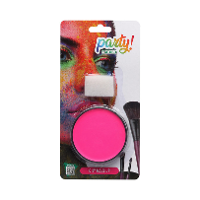 Atosa OIL grimeer schmink met sponsje   roze   6 gram   carnaval/verkleed thema