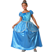 Prinsessen verkleed jurk   blauw   luxe prinsessenjurk   voor kinderen